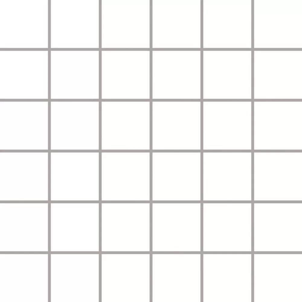 Мозаика Paradyz Altea Bianco Mozaika Prasowana K, 29.8x29.8, моноколор, белая, глянцевая