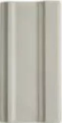 Бордюр Adex Neri Cornisa Clasica Silver Mist, 7.5x15, под обои, серый, глянцевый