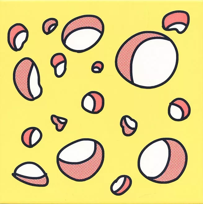 Декор Kerama Marazzi Кошки-Мышки Сыр, 20x20, фауна, розовый, глянцевый