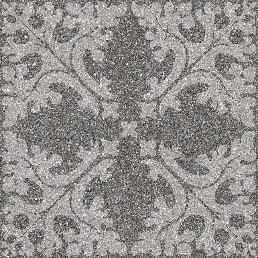 Керамогранит Vives Farnese Molise-R Grafito, 29.3x29.3, имитация терраццо, антрацит, матовый