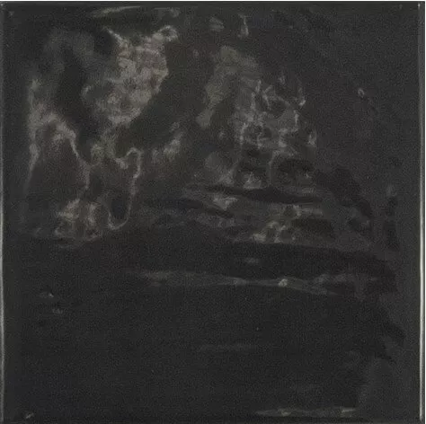 Настенная плитка Equipe Country Anthracite, 13.2x13.2, моноколор, чёрная, глянцевая