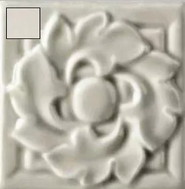 Вставка Ceramica Grazia New Classic Hellas Tozz Mauve, 6x6, под обои, серая, глянцевая