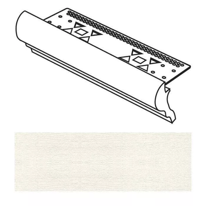 Спецэлемент Cavalli Rinascimento Toro Con Lamina Larice Rett, 4x33.3, под дерево, белый, матовый