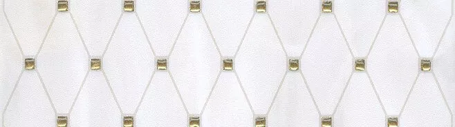 Бордюр Kerama Marazzi Летний сад Светлый AD/A287/8259, 5.7x20, геометрия, белый, глянцевый