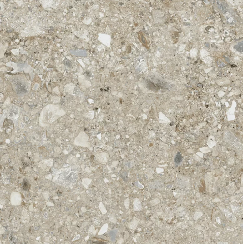 Керамогранит Century Reaction Trace Nat, 60x60, имитация терраццо, серый, матовый