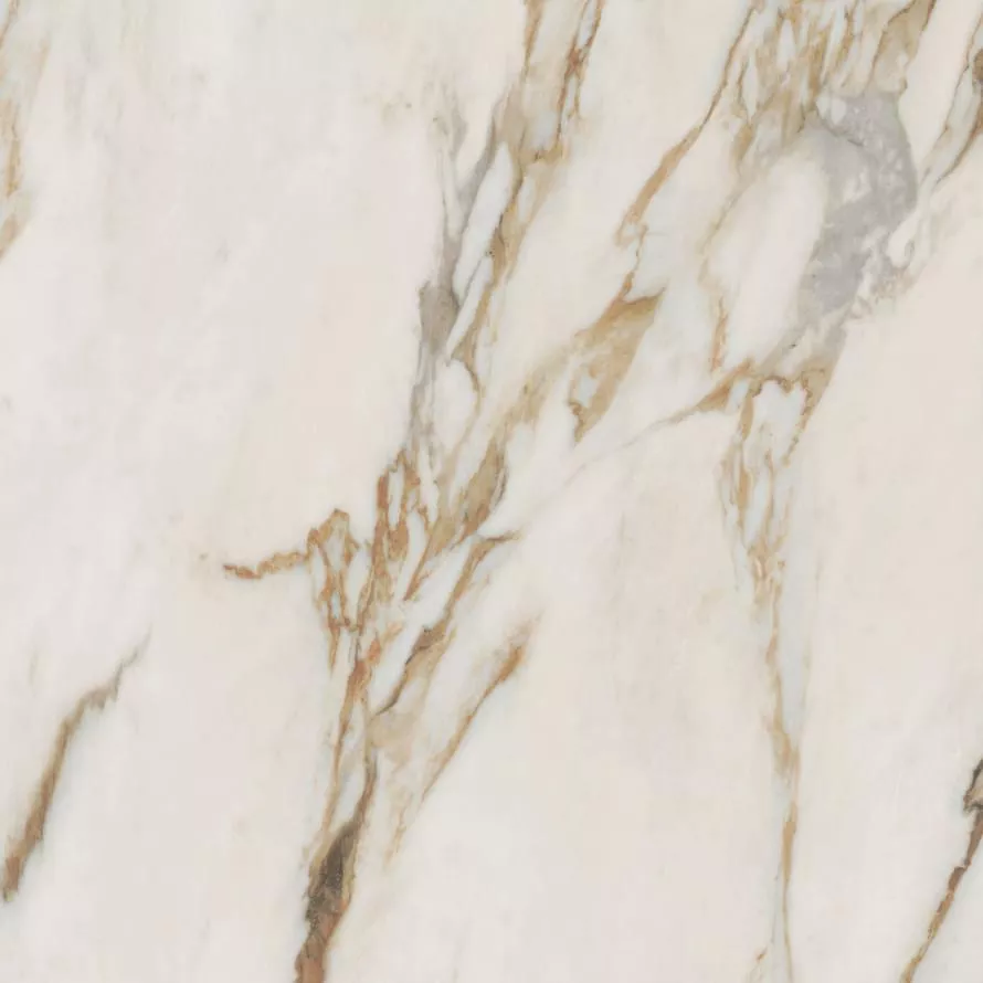 Керамогранит ABK Sensi Signoria Calacatta Vena Oro Lux R, 120x120, под мрамор, бежевый, полированный