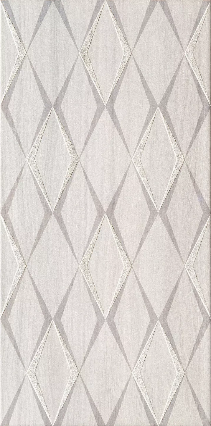 Декор Tubadzin Edello Dekor Geo, 22.3x44.8, геометрия, серый, глянцевый