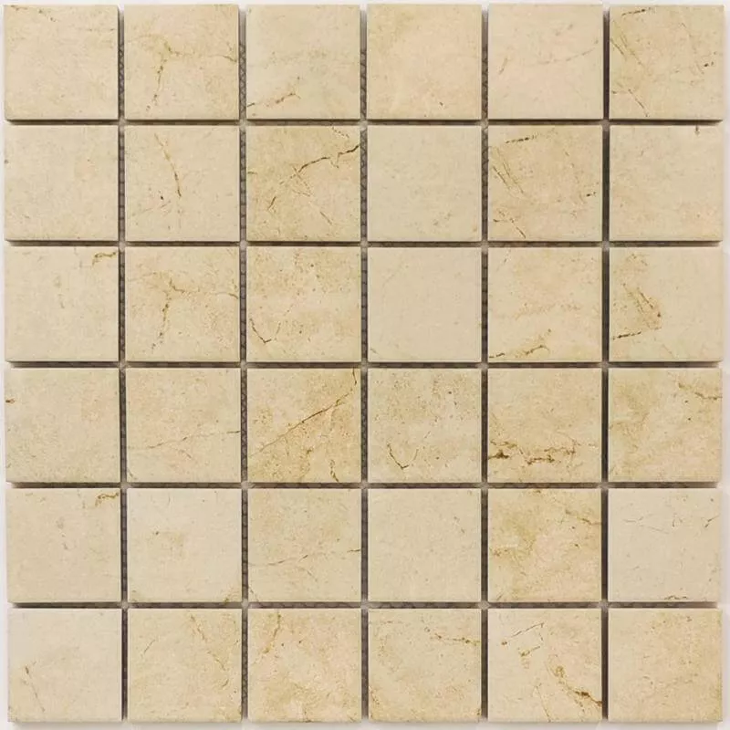 Мозаика Bonaparte Mosaics Status Beige, 30.3x30.3, под камень, бежевая, противоскользящая