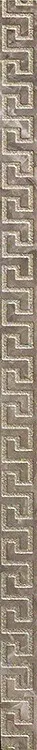 Бордюр Versace Marble List.Greca Grigio Sab, 2.7x58.5, под обои, серый, полированный