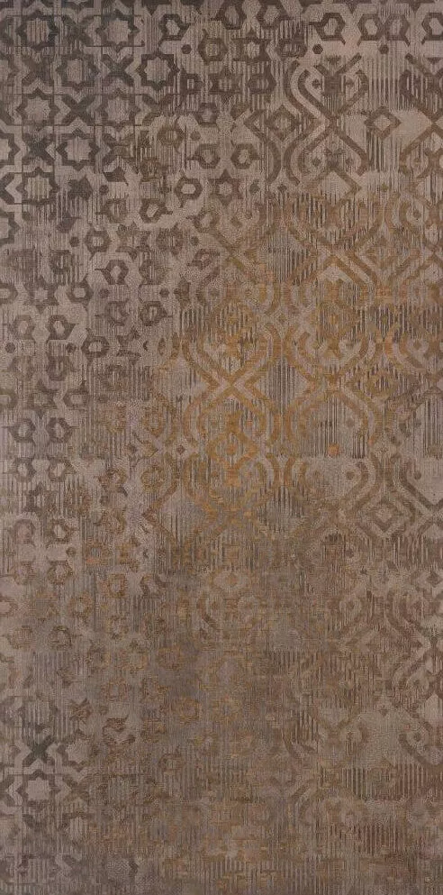 Керамогранит Grespania Palace Broadway Corten, 59x119, под металл, коричневый, глянцевый