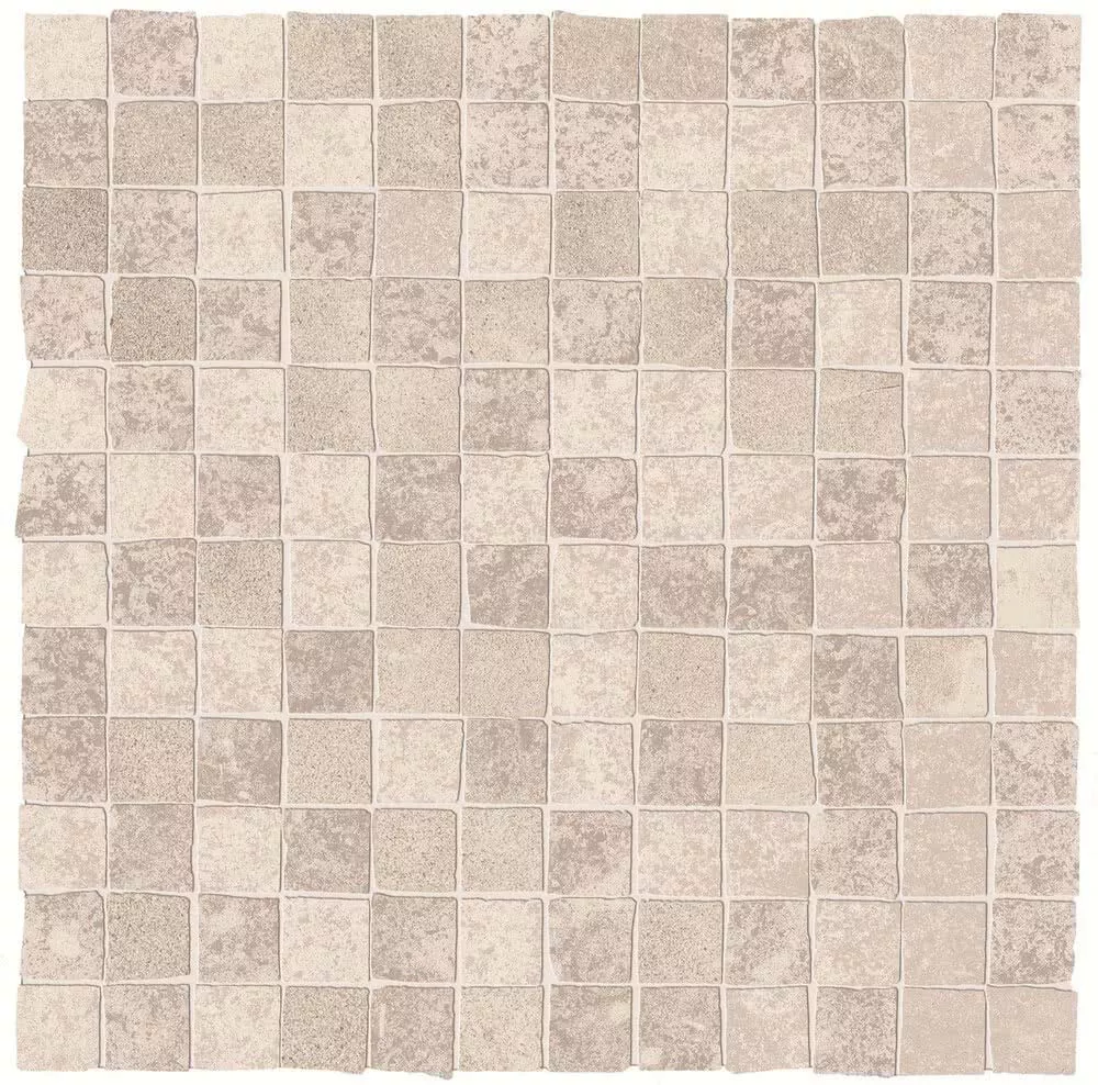 Мозаика ABK Unika Mos Opus Mini Cream, 30x30, под камень, бежевая, матовая