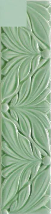 Декор Ceramica Grazia Listelli Cornice Alloro Opalino, 6.5x26, под обои, серый, глянцевый