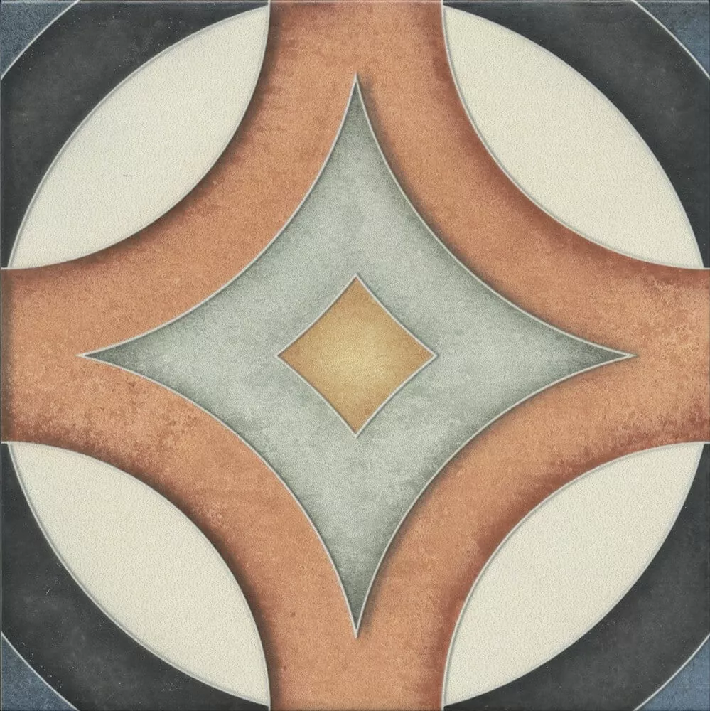 Настенная плитка Kerama Marazzi Фантазия 3 матовый, 20x20, орнамент, мультиколор, матовая