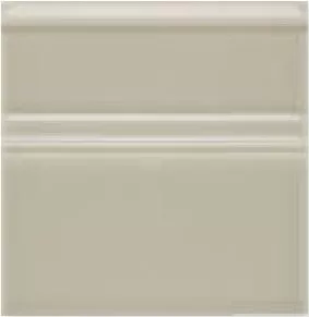 Бордюр Adex Neri Rodapie Clasico Sierra Sand, 15x15, под обои, серый, глянцевый