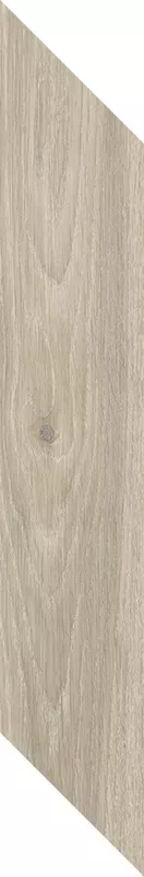Керамогранит Paradyz Heartwood Latte Chevron Lewy, 9.8x59.8, под дерево, бежевый, матовый