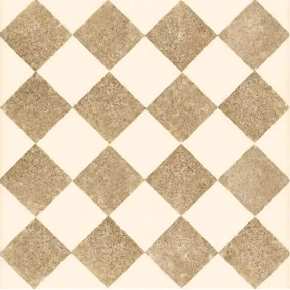 Керамогранит Bardelli Queen 4C, 40x40, геометрия, бежевый, матовый