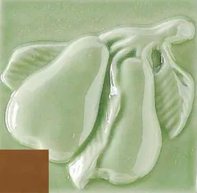 Декор Ceramica Grazia Listelli Pere Pepe, 6.5x6.5, кухонная тематика, коричневый, глянцевый