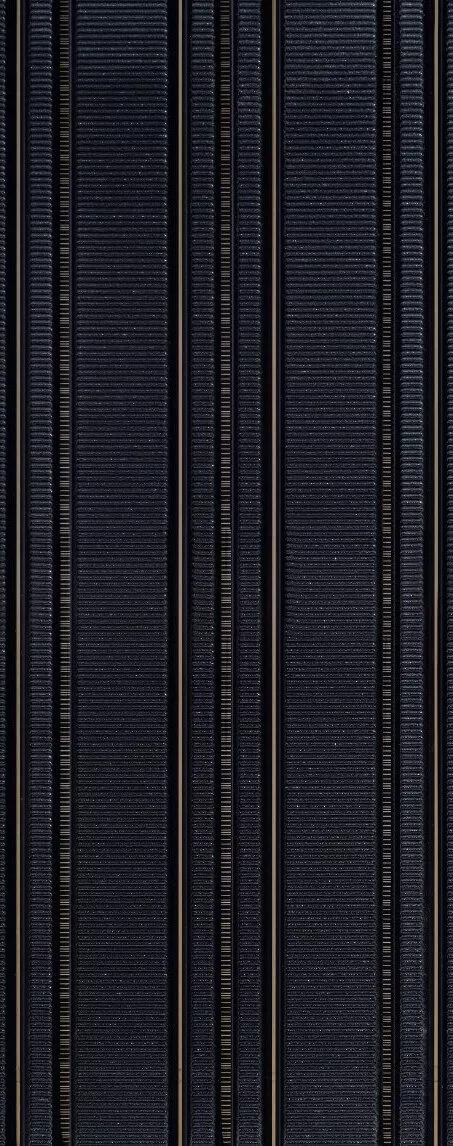 Декор Tubadzin Abisso D- Navy 1, 29.8x74.8, геометрия, чёрный, глянцевый