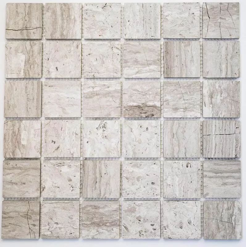 Мозаика Bonaparte Mosaics Ottawa (Pol), 30.5x30.5, под камень, серая, полированная