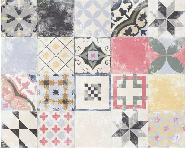 Керамогранит Codicer Heritage Mix, 25x25, пэчворк, мультиколор, матовый