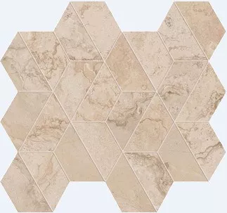 Мозаика ABK Alpes Wide Mosaico Enigma Sand Rett., 30x34, под камень, бежевая, матовая