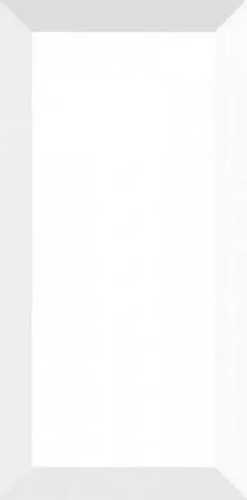 Настенная плитка Fabresa Biselado Blanco, 7.5x15, метро/кабанчик, белая, глянцевая