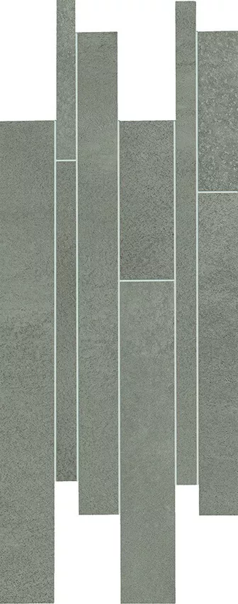 Декор Ergon Tr3nd Listelli Sfalsati Smoke, 30x60, под мозаику, коричневый, матовый