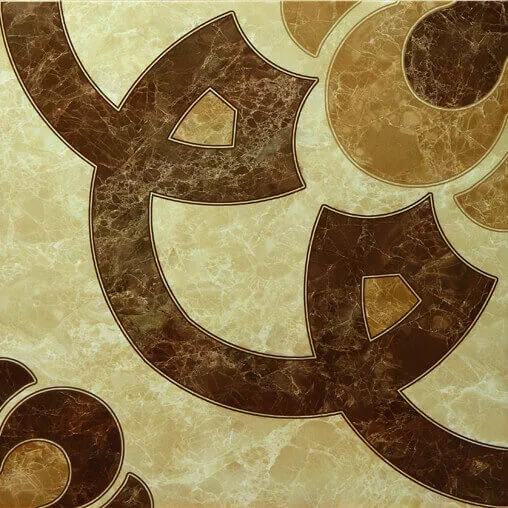 Декор Saloni Talisman Dec Tavira Iris, 43x43, под мрамор, бежевый, глянцевый