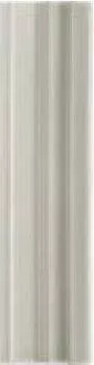 Бордюр Adex Neri Cornisa Clasica Silver Mist, 5x20, под обои, серый, глянцевый