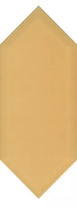 Настенная плитка Kerama Marazzi Алмаш Грань желтый глянцевый, 14x34, моноколор, жёлтая, глянцевая