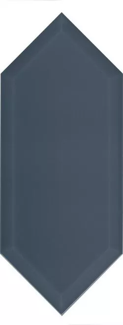 Настенная плитка Kerama Marazzi Алмаш Грань синий глянцевый, 14x34, метро/кабанчик, синяя, глянцевая