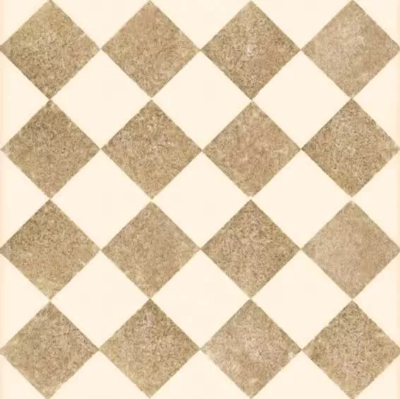 Керамогранит Bardelli Queen 4A, 20x20, геометрия, бежевый, матовый