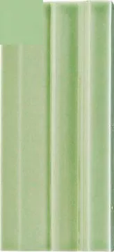 Бордюр Ceramica Grazia Listelli Toro Laguna, 5.5x13, моноколор, зелёный, глянцевый
