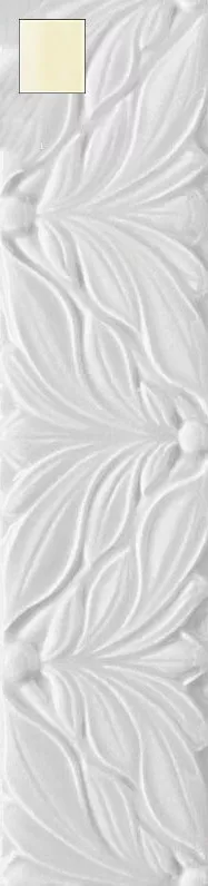 Бордюр Ceramica Grazia Melange Alloro Butter, 6.5x26, под обои, бежевый, глянцевый