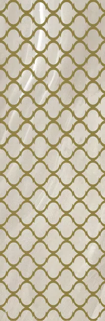 Декор Ceracasa Ceramica Absolute Deco Oro Sand, 25x73, орнамент, бежевый, полированный