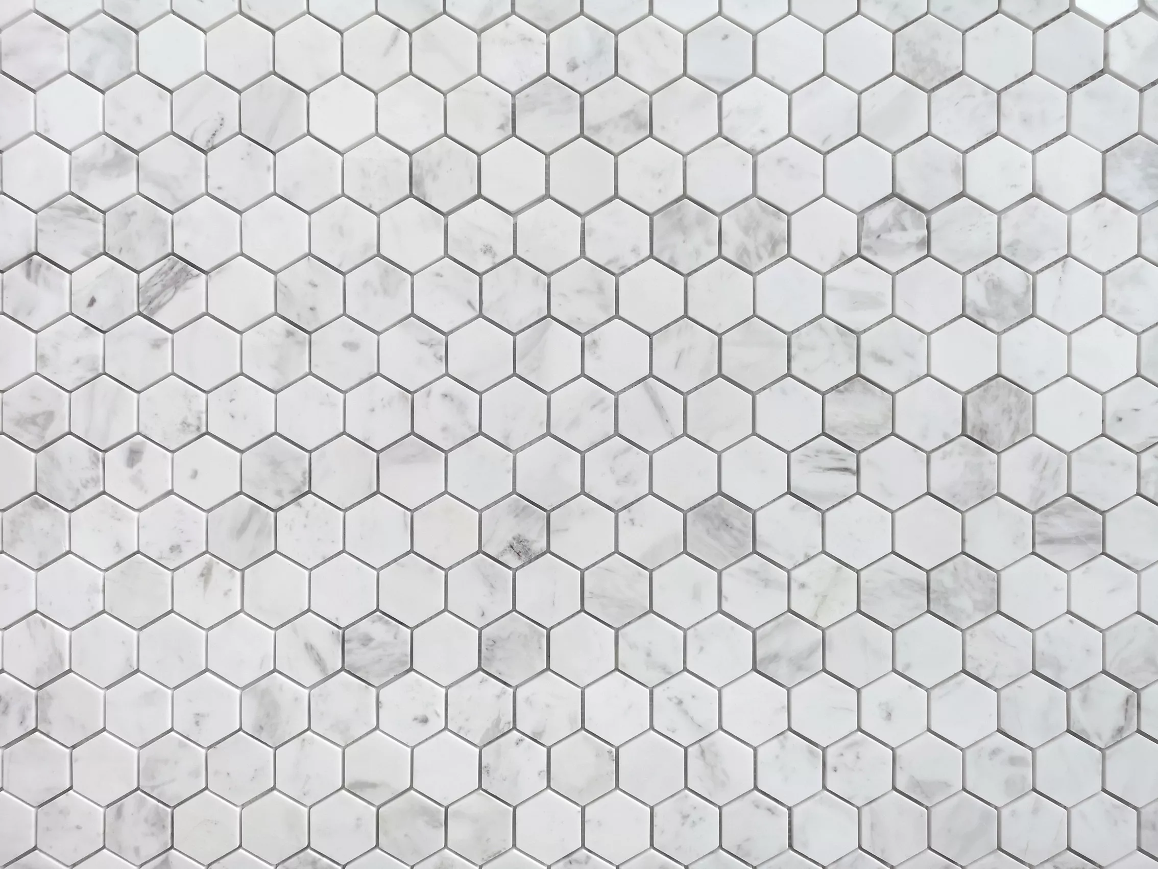 Мозаика LeeDo Pietrine Hexagonal Dolomiti Bianco Pol Hex, 28.5x29.2, под мрамор, белая, полированная