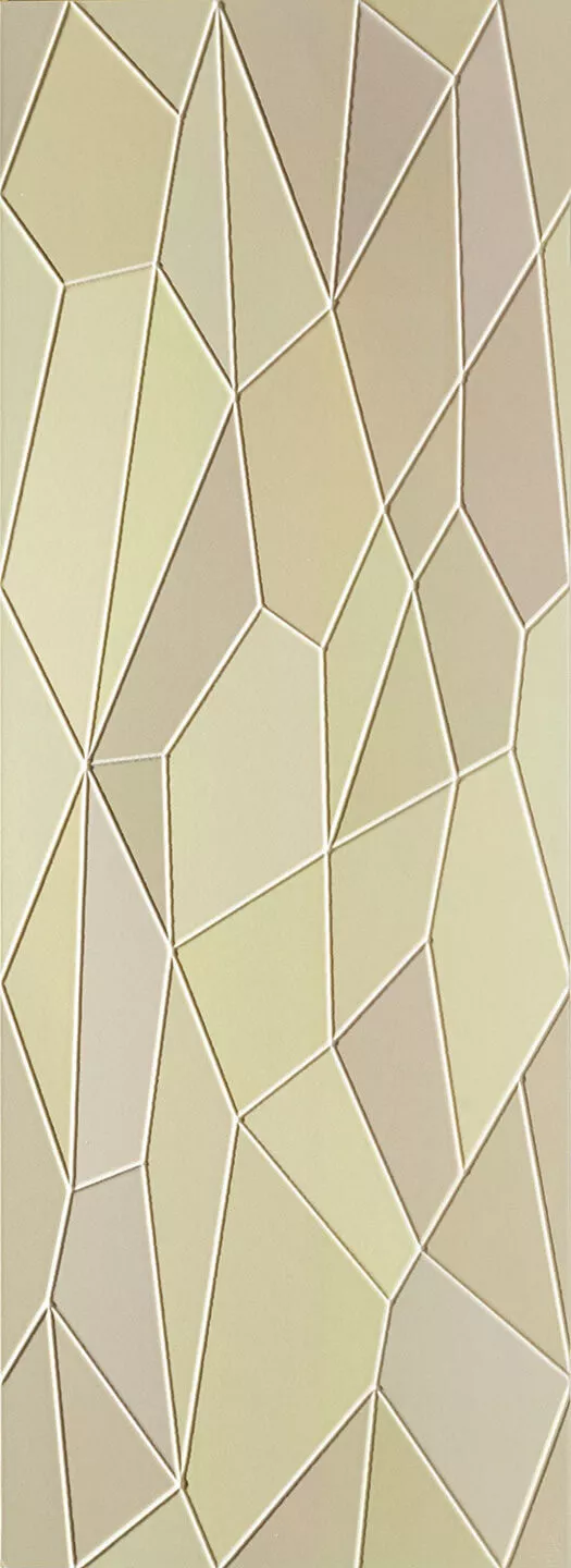 Декор Tubadzin Origami Green, 32.8x89.8, геометрия, зелёный, матовый