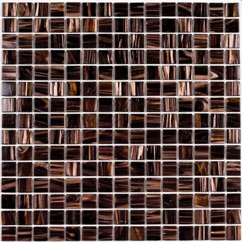 Мозаика Bonaparte Mosaics Choco, 32.7x32.7, под камень, коричневая, матово-глянцевая