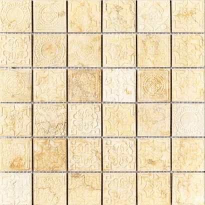 Мозаика Art & Natura Equilibrio 3641H, 30x30, под мозаику, бежевая, глянцевая