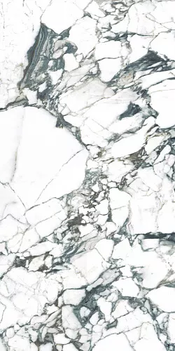 Керамогранит 41zero42 Pulp Green Double Polished, 60x120, под мрамор, белый, глянцевый