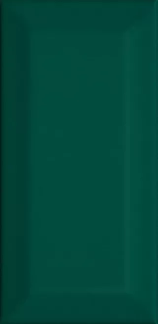 Настенная плитка Kerama Marazzi Клемансо Граньяно зелёный грань, 7.4x15, метро/кабанчик, зелёная, глянцевая