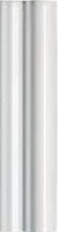 Бордюр Adex Neri Moldura Italiana PB Blanco Z, 5x20, под обои, белый, глянцевый