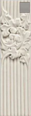 Бордюр Ceramica Grazia New Classic Hellas  Tortora, 7x26, под обои, серый, глянцевый