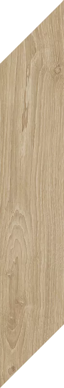 Керамогранит Paradyz Heartwood Honey Chevron Prawy, 19.8x179.8, под дерево, бежевый, матовый