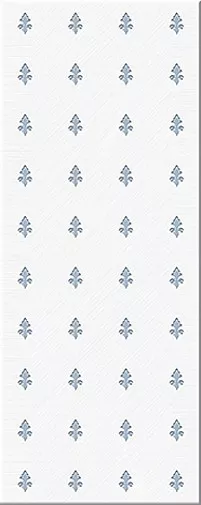 Декор Azori Chateau Decor Lis, 20.1x50.5, под обои, белый, глянцевый
