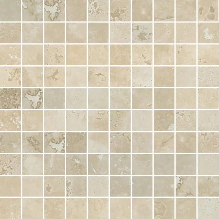 Мозаика Cerim Timeless Marfil  Mosaico  Luc, 30x30, под мрамор, бежевая, глянцевая