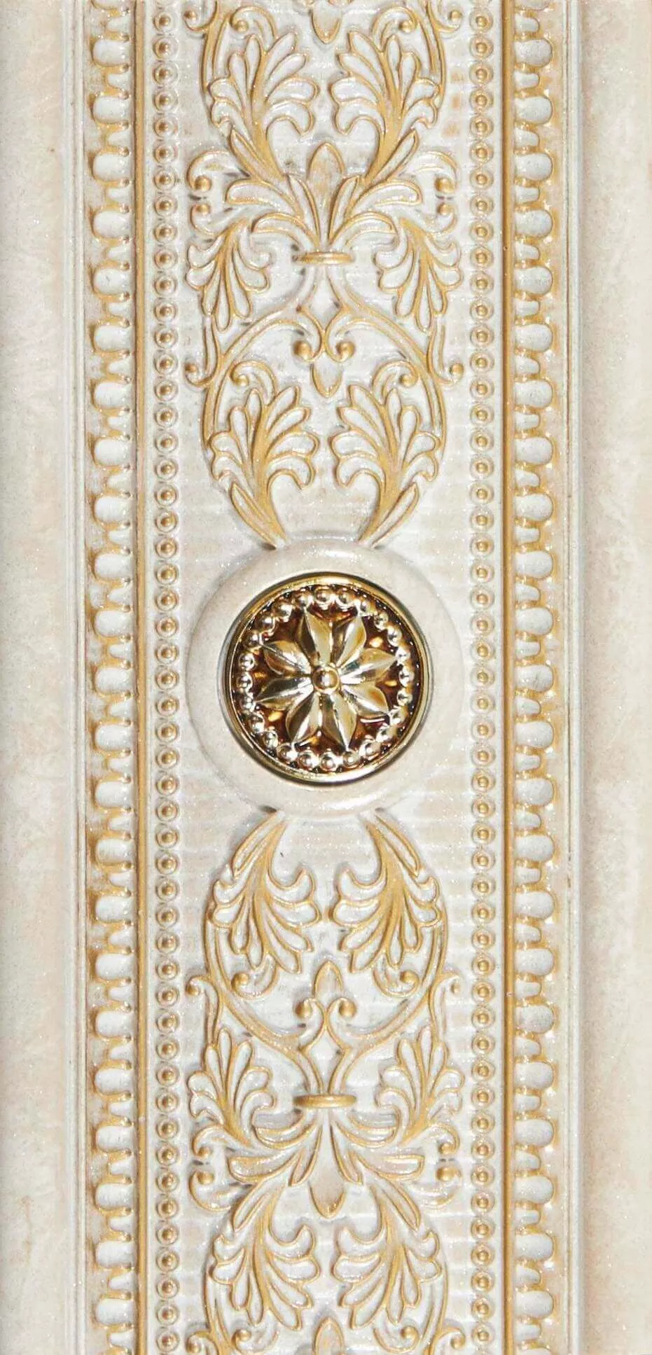 Бордюр Newker Coliseum Forum A Ivory Listello, 15x31, античность, бежевый, глянцевый