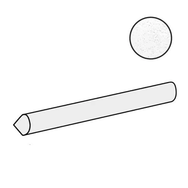 Бордюр Equipe Altea Jolly White, 1.2x20, под майолику, белый, глянцевый