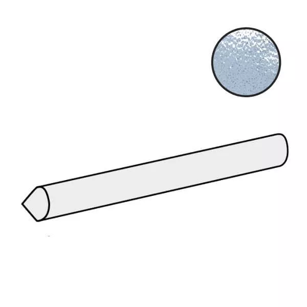 Бордюр Equipe Altea Jolly Ash Blue, 1.2x20, под майолику, голубой, глянцевый