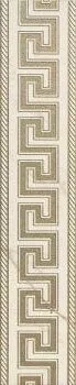 Бордюр Versace Marble Fascia Greca Bianco, 2.7x58.5, под обои, белый, матовый